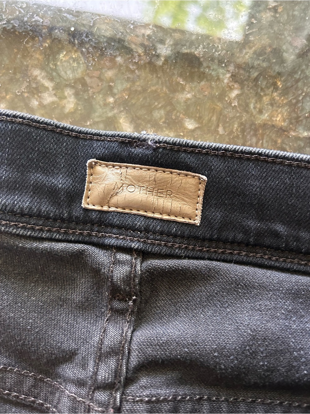 MOTHER The Cruiser Dark Wash Flare Leg Jeans. “When the Going Gets Tough”. SZ 30 - Picture 7 of 10
